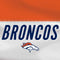 NFL Denver Broncos White Striped Backbone One for iPhone Game Controller Skin